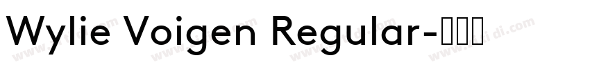 Wylie Voigen Regular字体转换